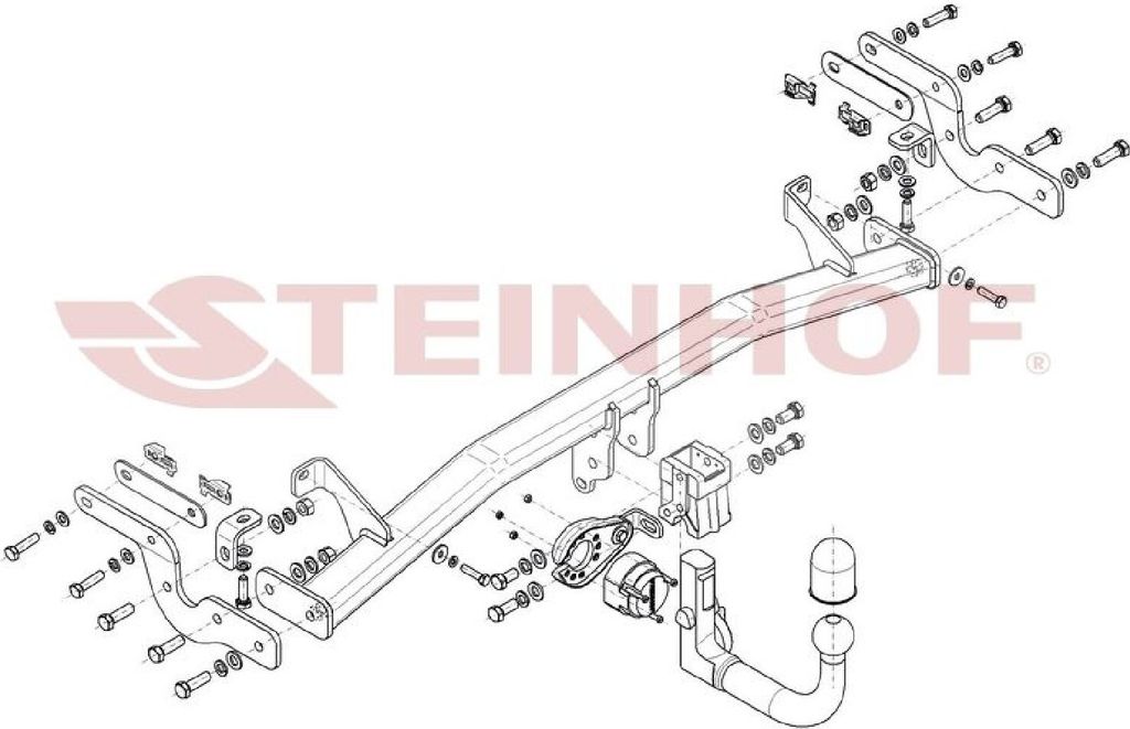 Z547417 Anhängerkupplung passend für OPEL Crossland X 2017-2020 abnehmbar