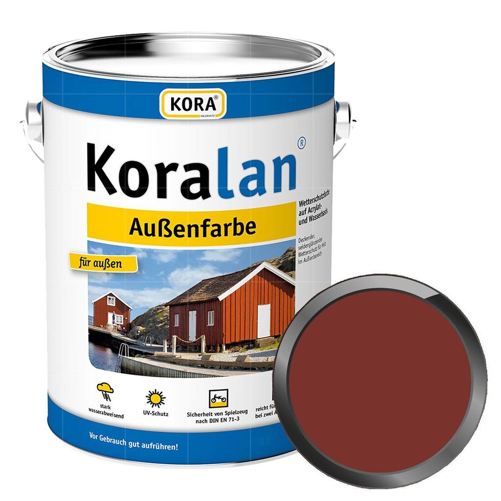 KORA Koralan Aussenfarbe 2.5 Liter Rotbraun