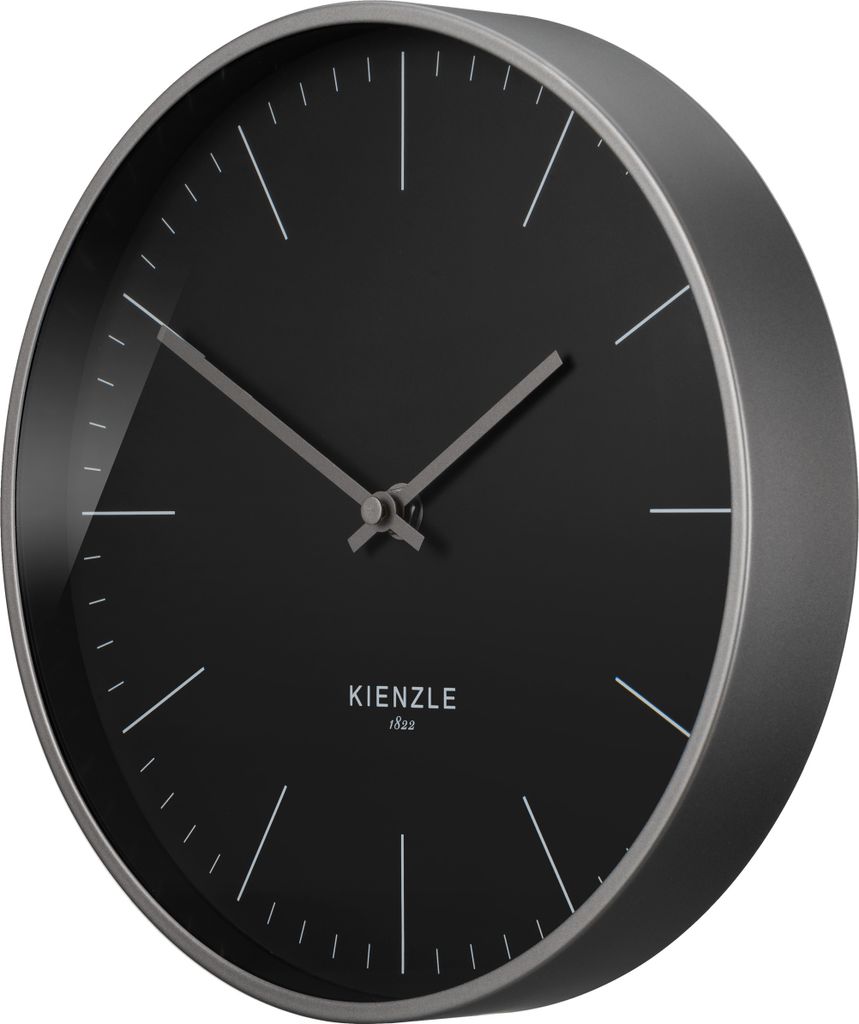 KIENZLE DCF Funk-Wanduhr Modern Anthrazit, 25 cm