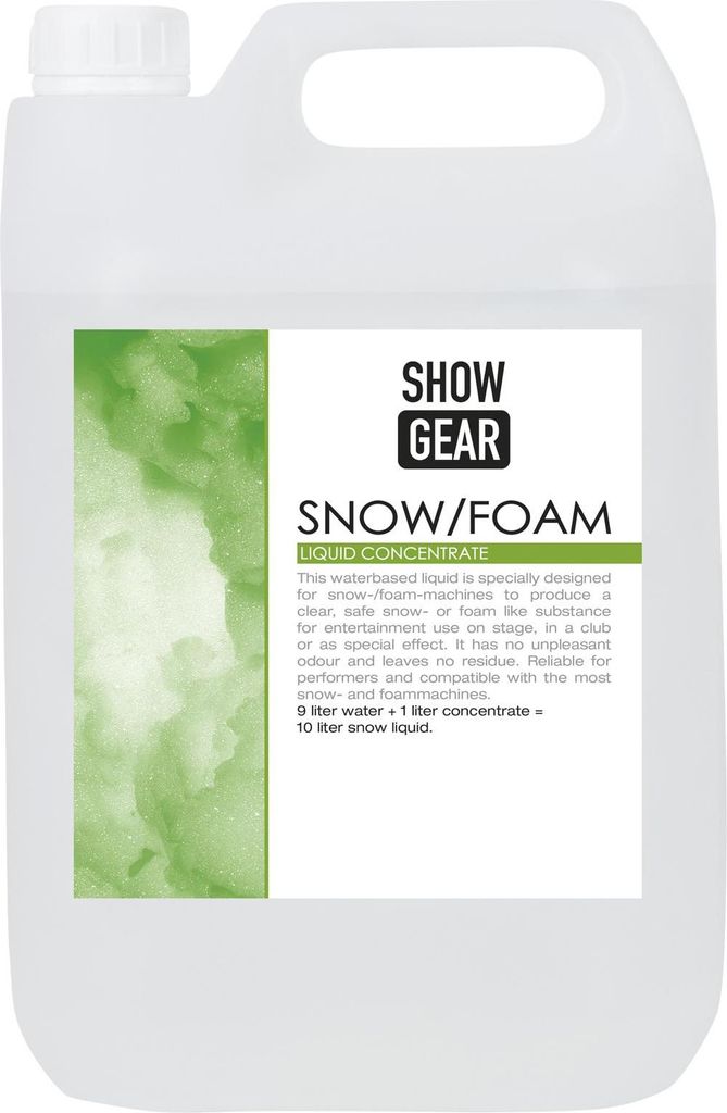 Showgear Neve/Schiuma Concentrato 5 litri 5 litri - Immagine del prodotto 