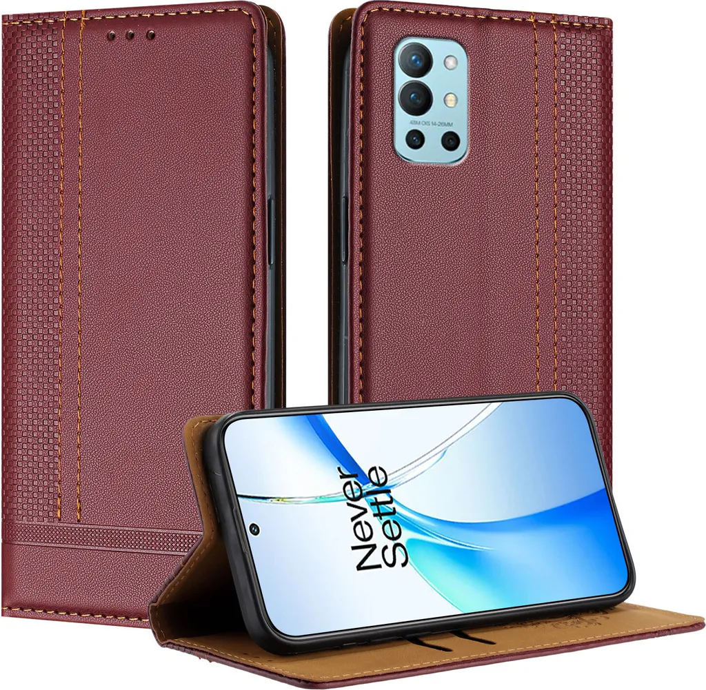 Custodia A Libro In Pelle Con Portafoglio Per Oneplus Nord – Flip Cover Con Supporto E Slot Per Schede - 2