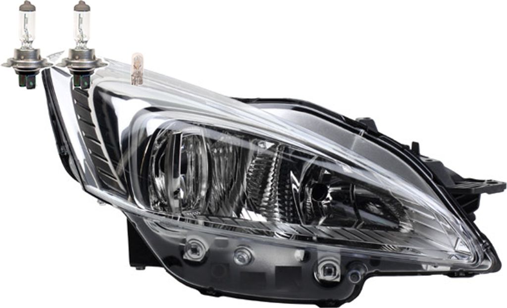 Johns, Scheinwerfer Halogen passend für Peugeot 508 11/2010-08/2014 Rechts Leuchtmittel 6206W3 9678393080