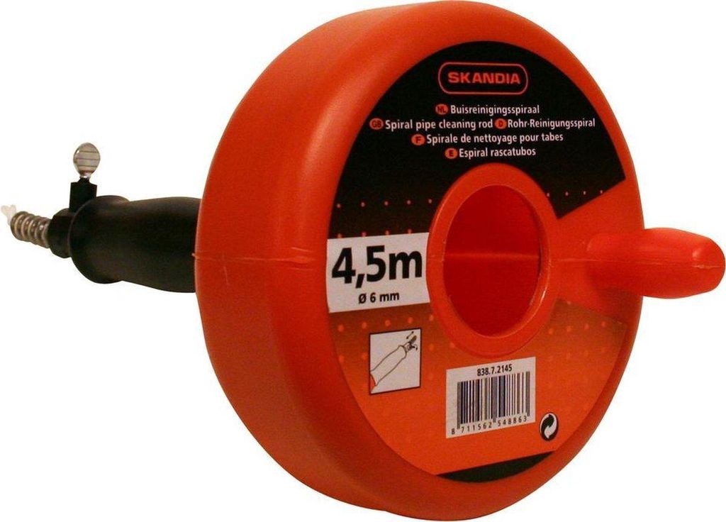 Skandia Sewer Cleaner Spring 4.5mtr