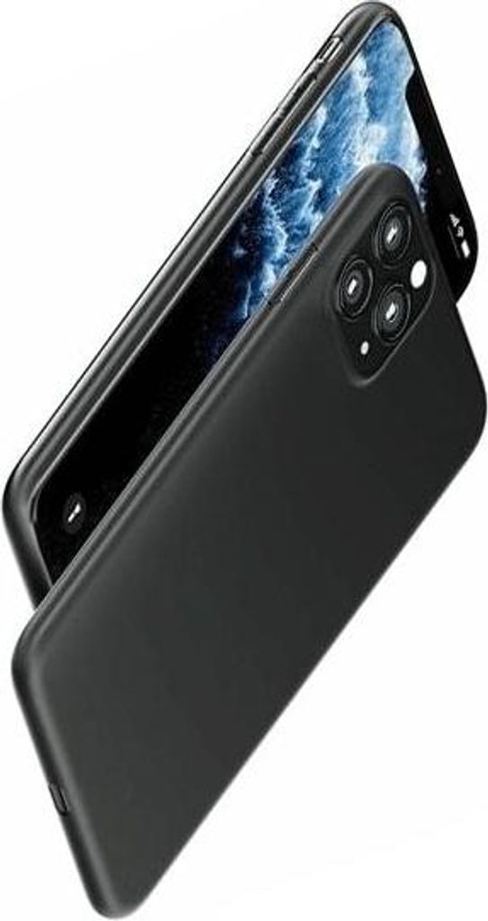 Remax Ultra Slim Silikon-Tasche für iPhone 13, matt schwarz