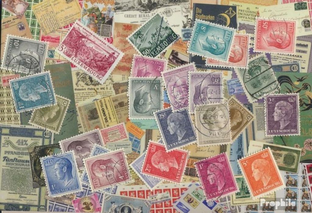 Briefmarken Luxemburg 25 verschiedene Marken