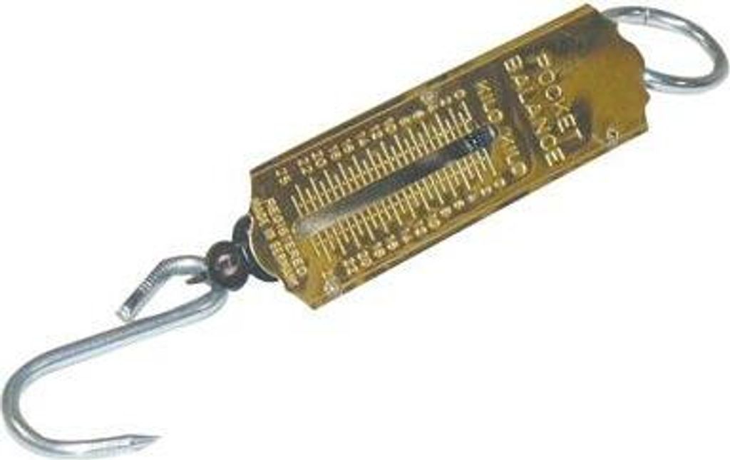 Tragbare Hand-Federwaage mit 50 kg Maximalbelastung für Angler, Jäger und Gärtner