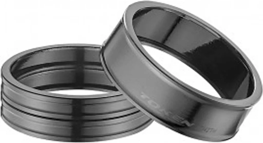 TOKEN Zenith Entretoises Direction 1 1/8' Jeu de 2x5mm et 1x10mm Noir