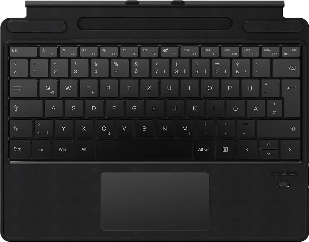 Clavier Surface Pro 8 9 X QWERTZ avec Trackpad et touches réactives Qulose