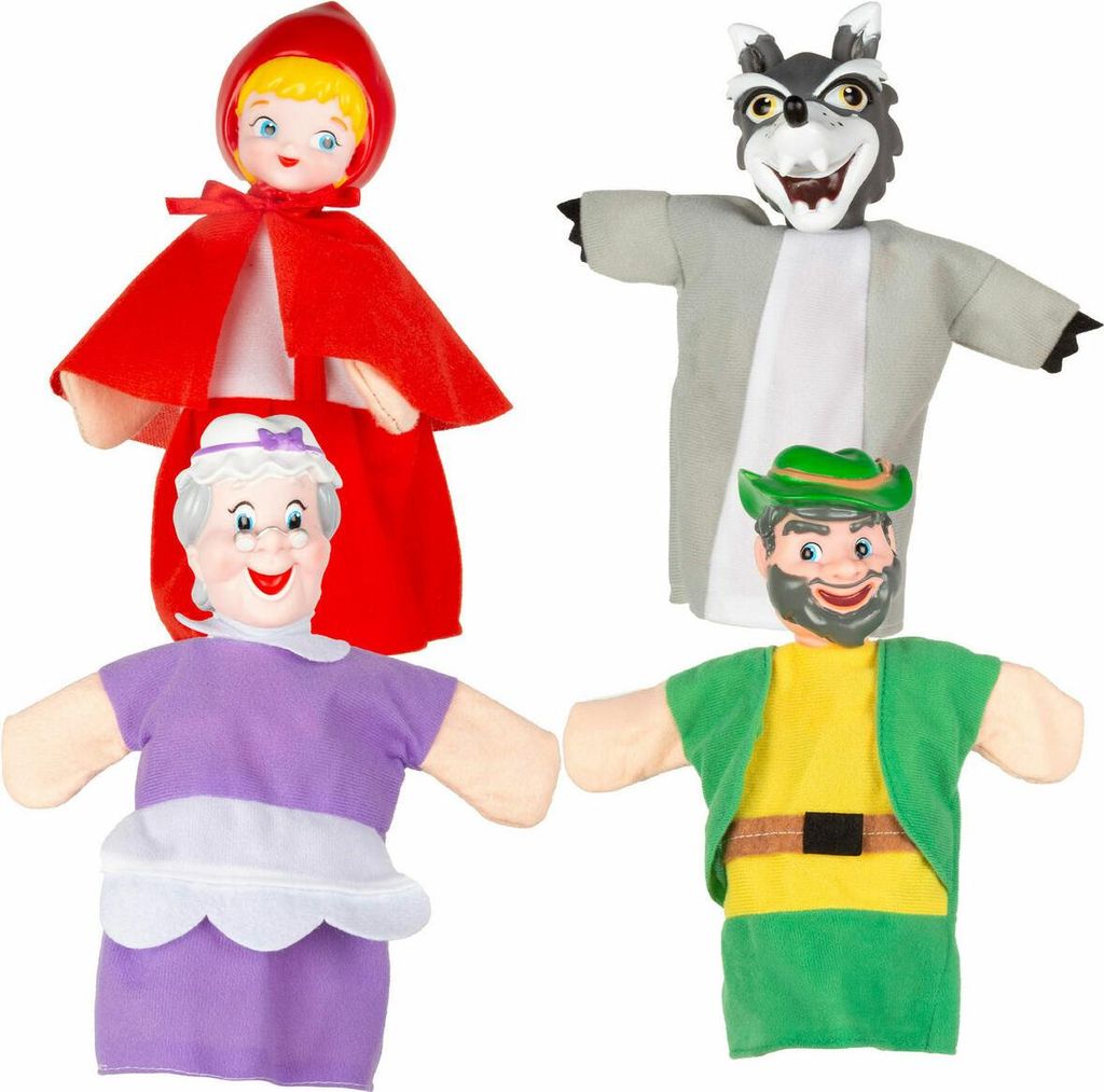 Plüschmarionette Colorbaby Rotkäppchen