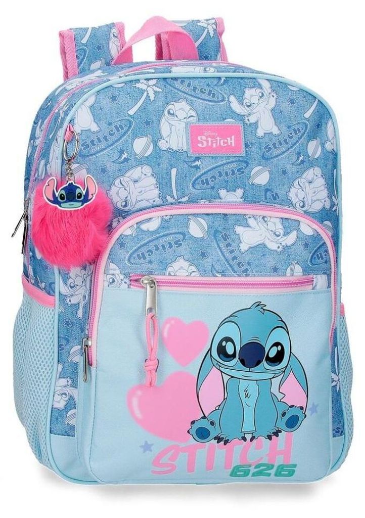 Disney Stitch Hearts adaptable backpack 38cm