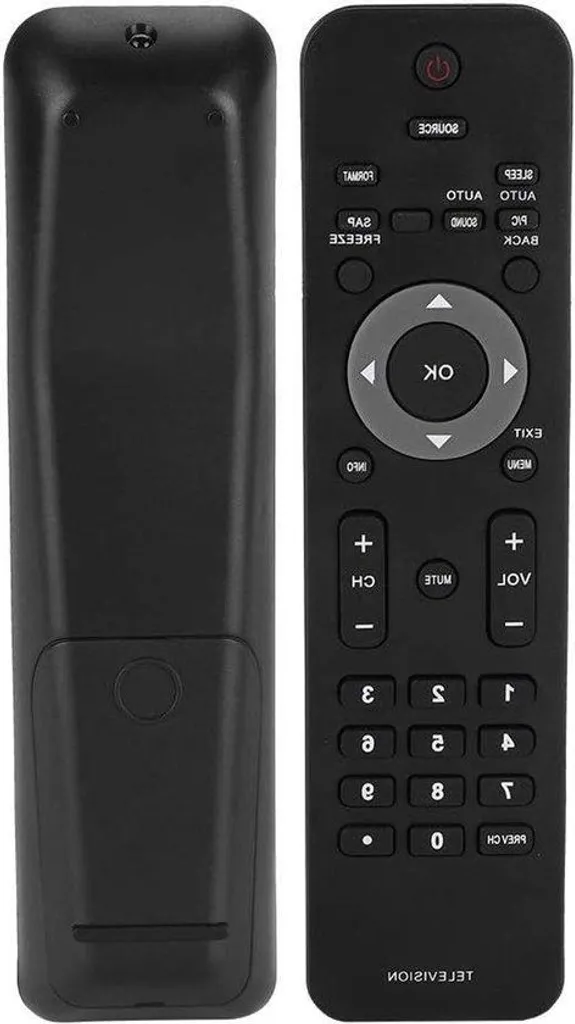 Télécommande de remplacement TV universelle pour écrans LED et LCD noir