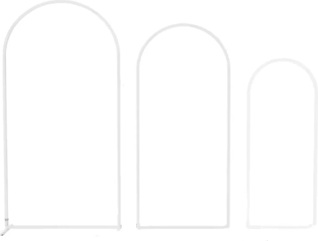 Arche de jardin Valora cadre décoratif multifonctionnel 240 cm blanc