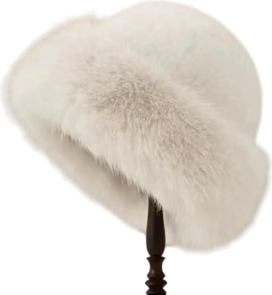 Camerazar Cappello Invernale Unisex: Berretto in Pelliccia Sintetica Caldo