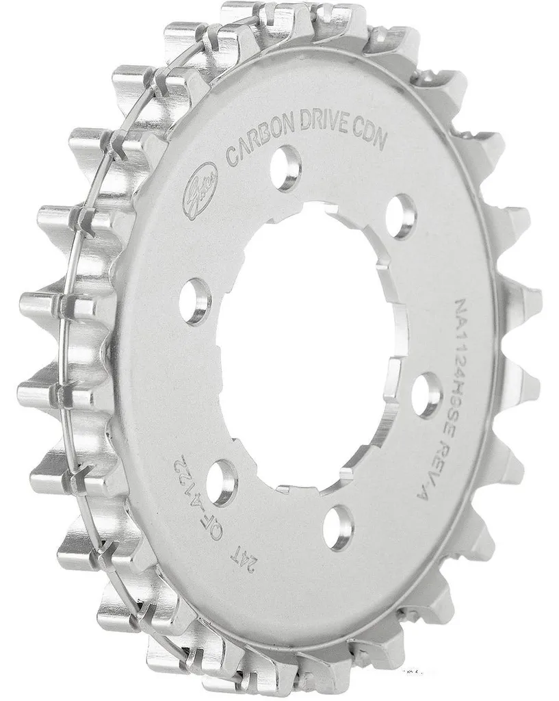 Pignon Gates CDN 24t 9-Spline résistant pour courroie carbone