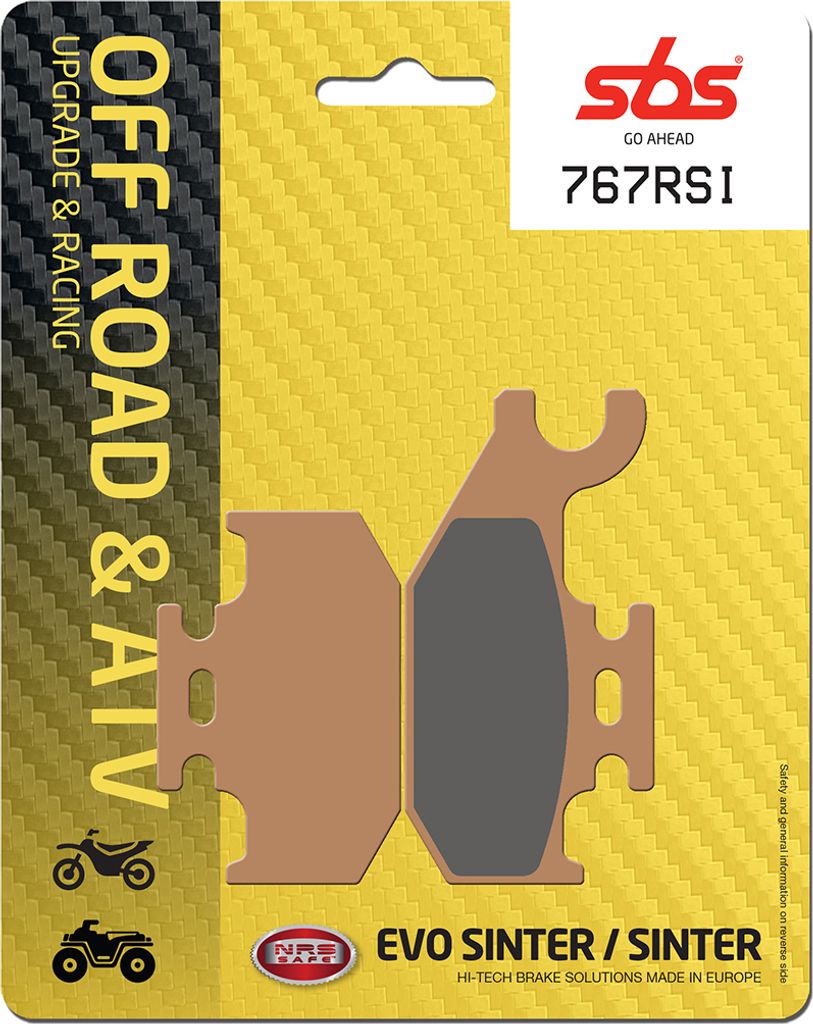 A**Bremsbelag SBS 767RSI (Satz pro Scheibe) Offroad Racing Sinter