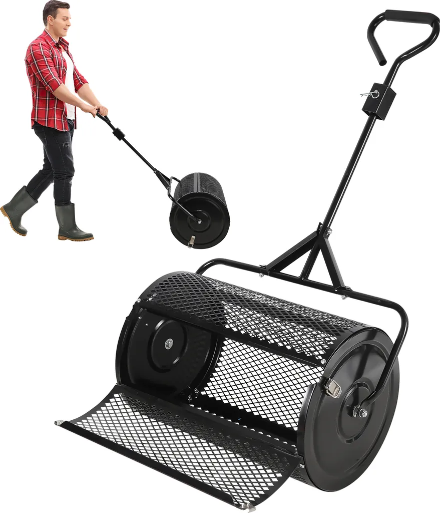 Clanmacy Spandiconcime 75L: Rullo per Compost e Sementi Professionale - 10