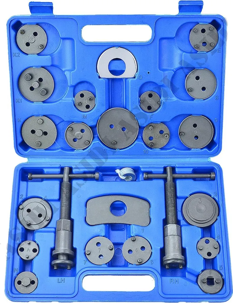 Kit Repousse Piston Frein pour Étrier Bloqué 24 Pièces Acier et Étui