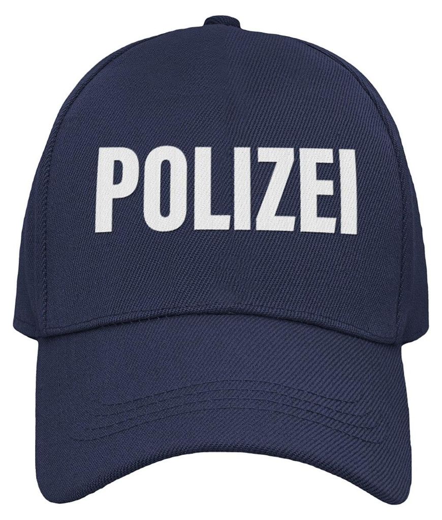 Basecap Mütze – Polizei, Feuerwehr, Security & Ordner – Trucker-Cap in Rot, Navy & Schwarz – verstellbare Kappe für Herren & Damen – Arbe...