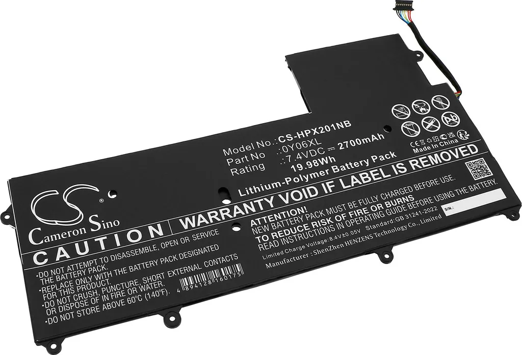 Batteria TECHTEK per HP Elite x2 1011 G1 4G | Ricambio Alta Qualità