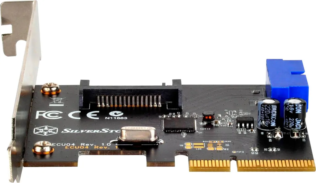 SilverStone ECU04-E Carte PCIe USB 3.1 Gen 2 10 Gbps Low Profile