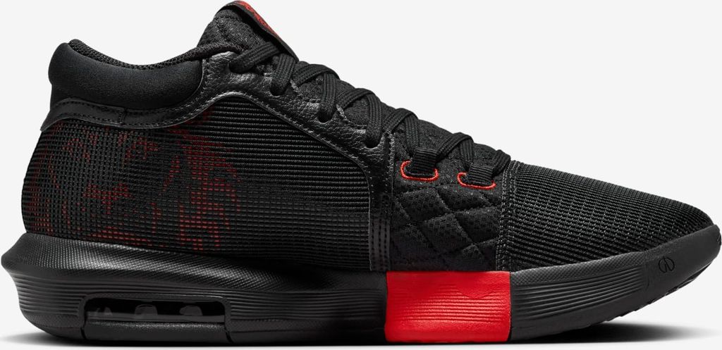 Nike LeBron Witness 8 "Black University Red White" Schwarz/Rot, Größe: 44,5