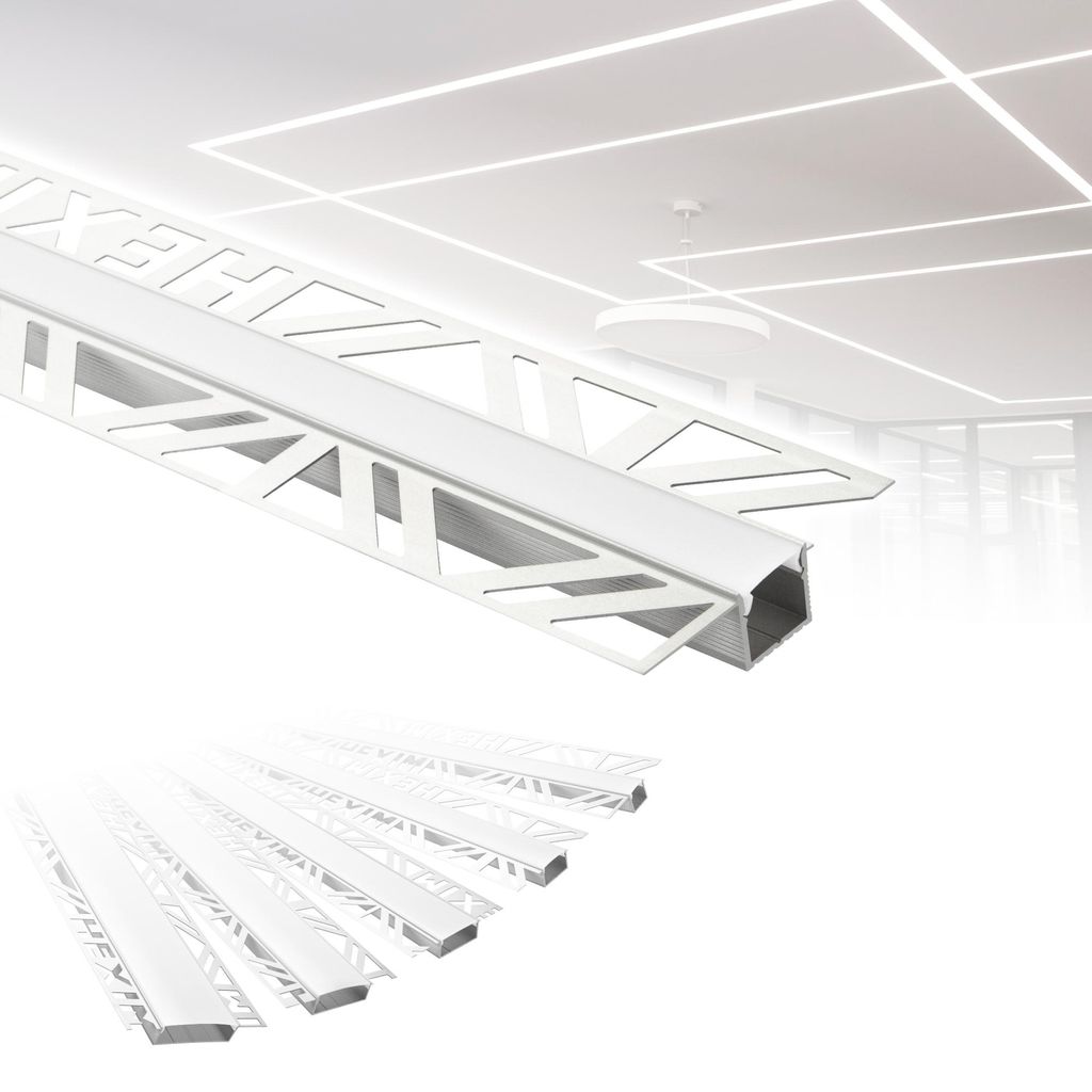 Profil aluminiowy LED do suchej zabudowy, 2m, montowany pod Zdjęcie produktu 