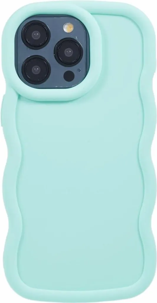 Custodia iPhone 15 Pro Phonesta Wavy Silicone Verde Menta - Shop Online