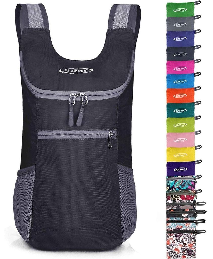 Faltbarer Rucksack 11 l ultraleicht für Reisen Wandern Produktbild 