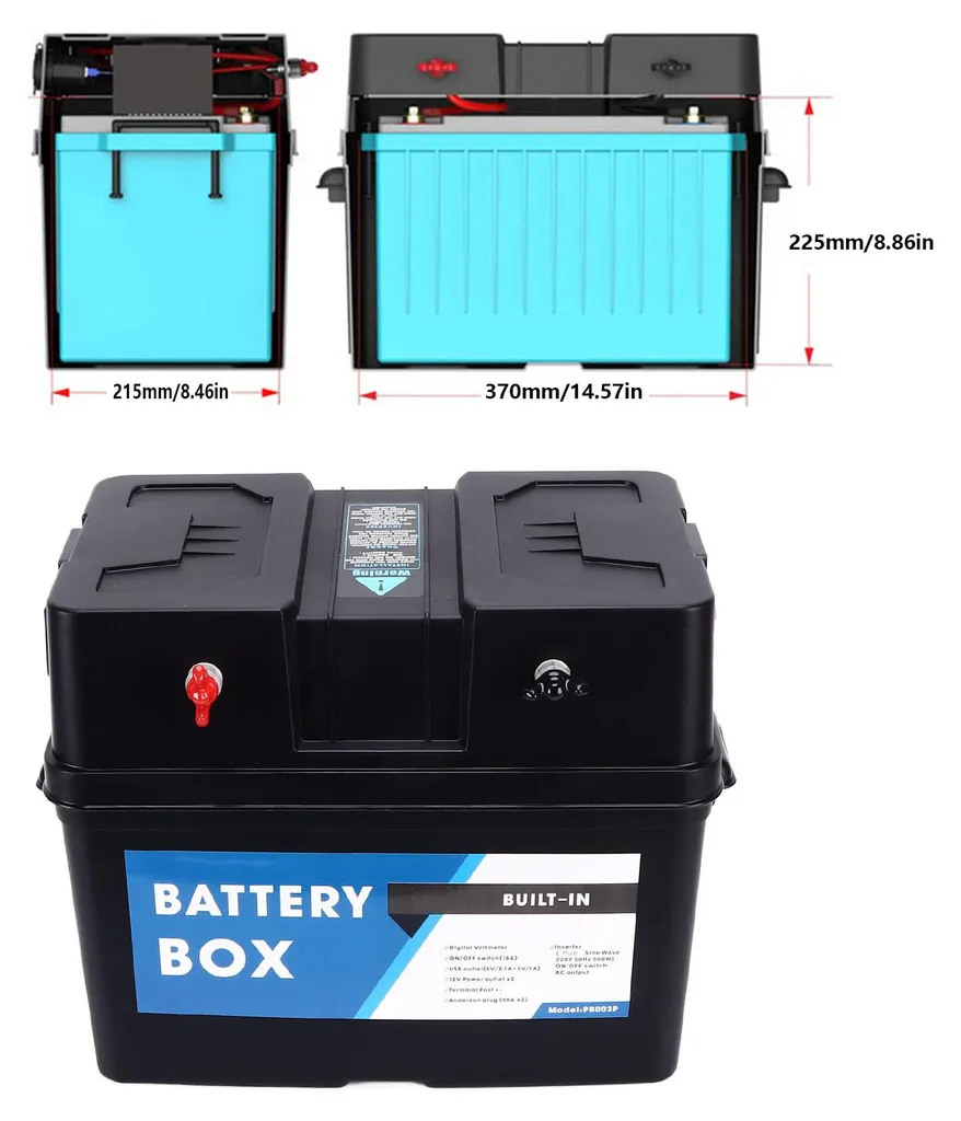 Station d'alimentation portable 500W avec convertisseur 12V 220V auto - 16