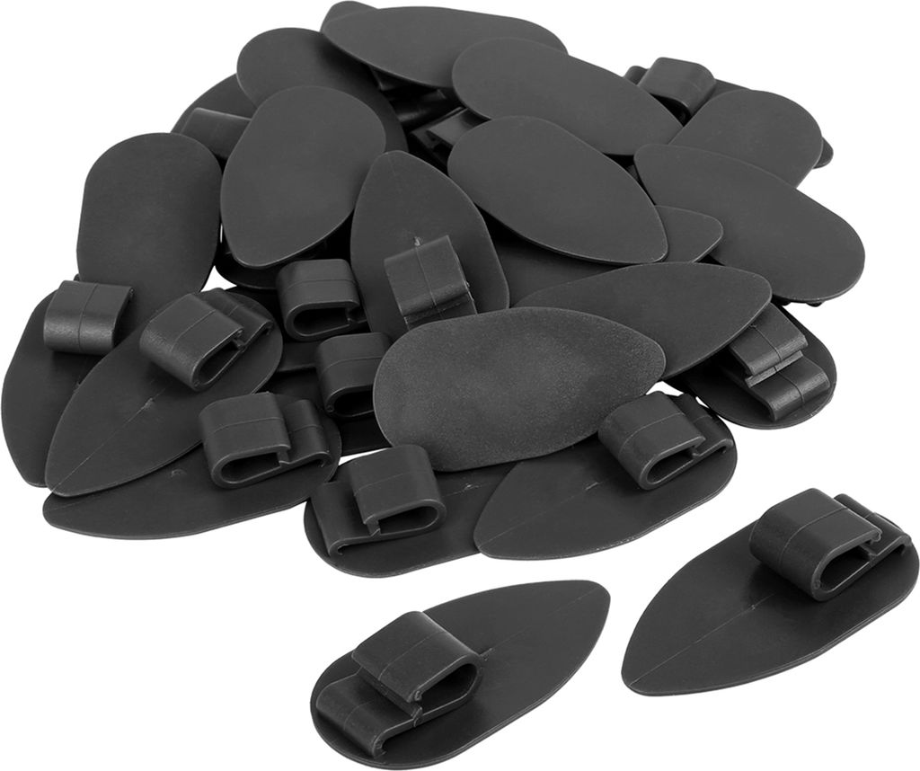 30Stk.Auto Bodenmatten Befestigungsklammern Anti-Rutsch Schnalle Schwarz 28x56mm