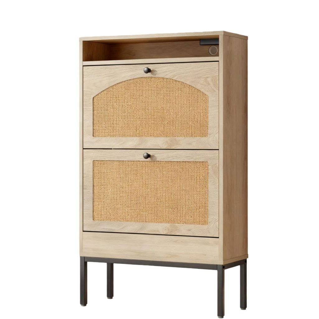 Schuhschrank  59x22.5x103.5 cm Holzoptik Melamin Spanplatte Produktbild 