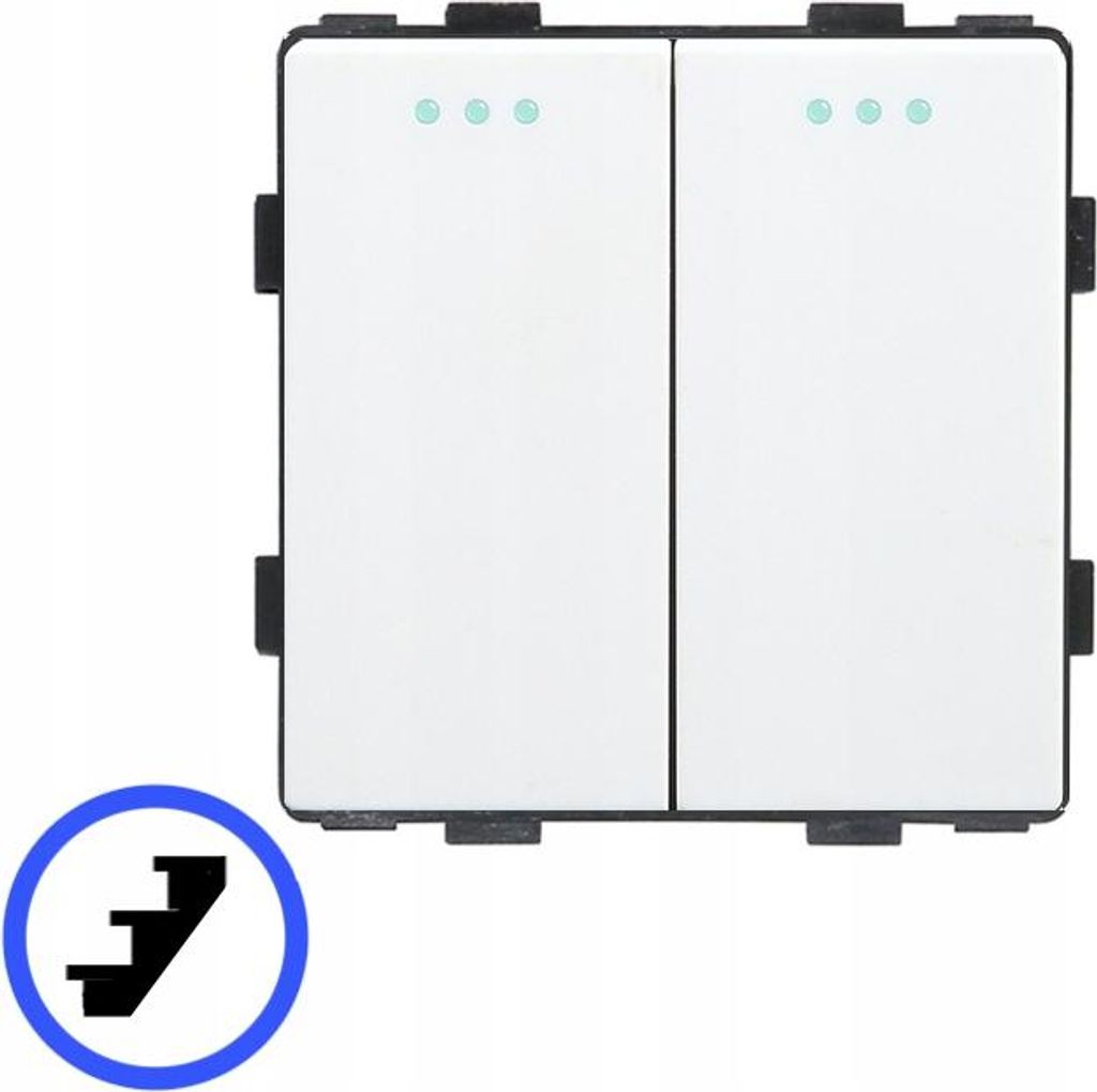 Treppenhauslichtschalter 1P mechanischer Einsatz weiß RTX SH