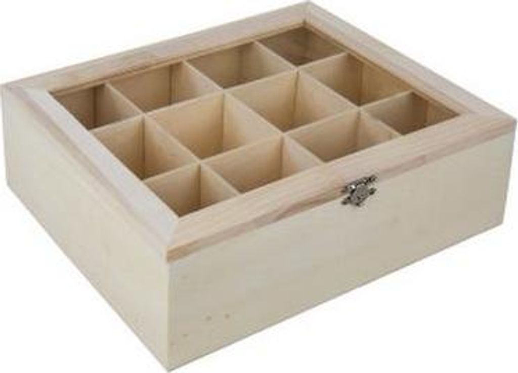 Dřevěná krabička na čaj Obrázek produktu 