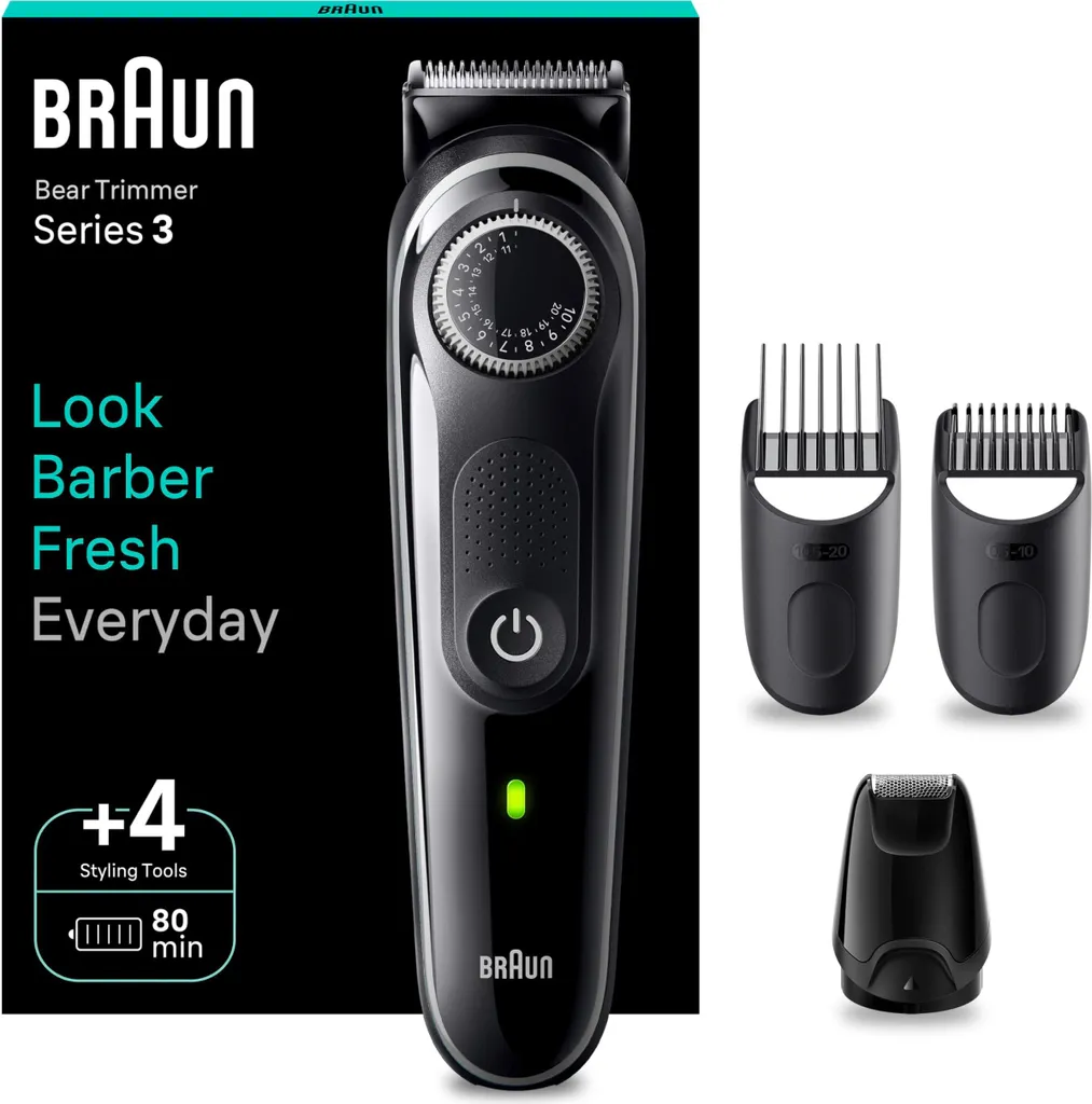 Braun BT3440 Series 3 Tondeuse à barbe pour finir les poils rebelles