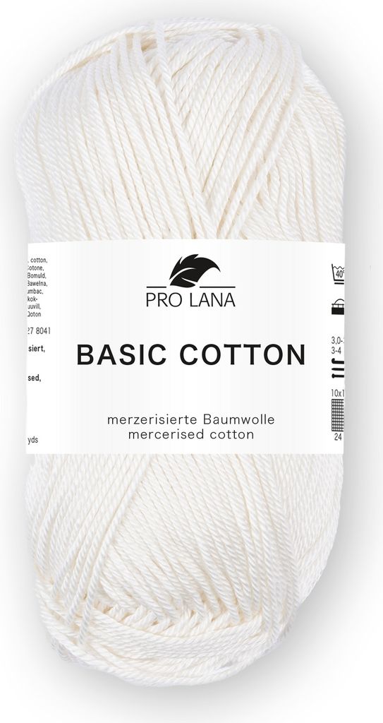 Pro Lana Basic Baumwolle 50g 205 soft creme