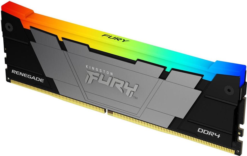 Kingston FURY Renegade RGB - DDR4 - Modul - 32 GB - DIMM 288-PIN - 3200 MHz / PC4-25600 - CL16 - 1.2 V - ungepuffert - non-ECC - Schwarz