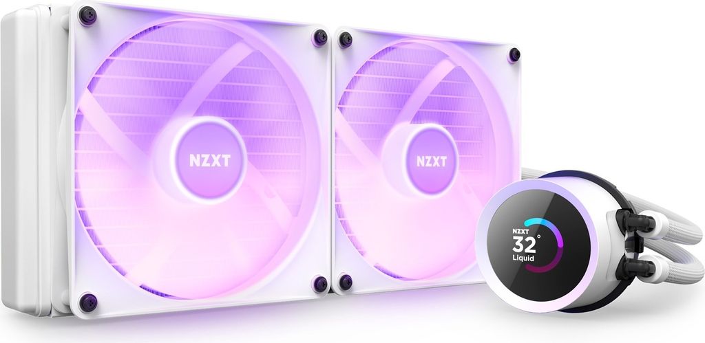 NZXT RL-KR280-W1 Kraken 280 RGB Prozessor All-in-One-Flüssigkeitskühler 14 cm Weiß 1 Stück(e)