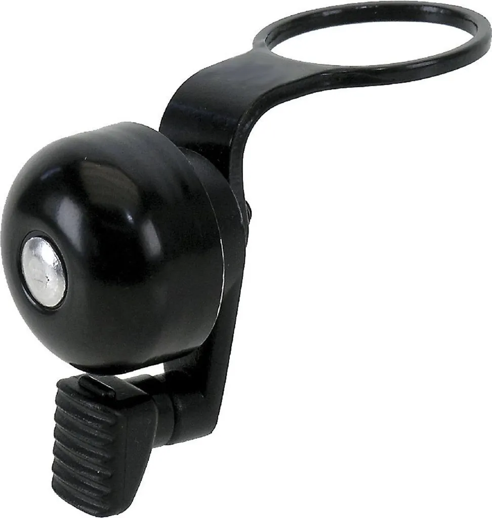 Sonnette M-WAVE Ø 31,8 mm angle 90° noir pour cintre vélo de route et VTT