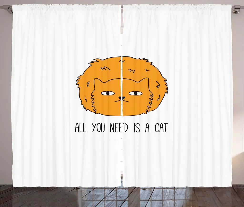 Tenda Gatti Arancione ABAKUHAUS - Recensione e Offerta 280x175cm