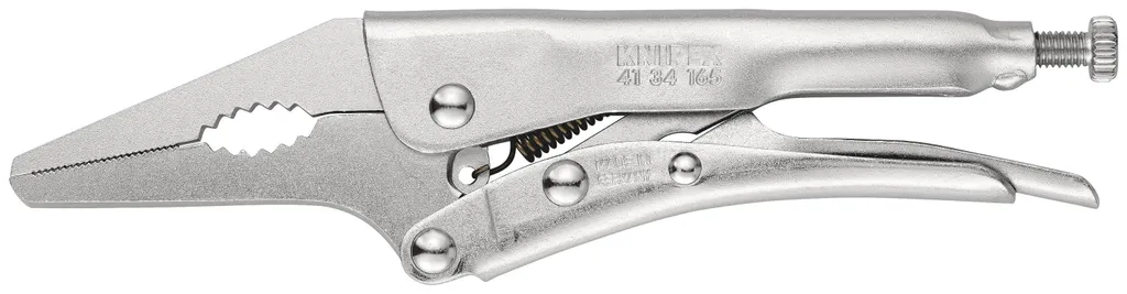 Pince-étau Knipex 41 34 165 à mâchoires droites et haute force de serrage