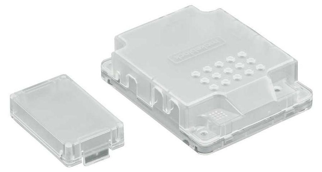 Makeblock Gehäuse mCore, zweiteilig mit Akkuhalter, Polycarbonat transparent, mBot-kompatibel