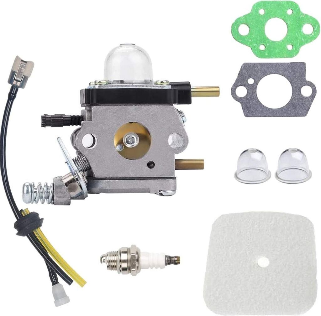 C1U-K54A Vergaser für 2-Takt Mantis 7222 7222E 7222M 7225 7230 7234 7240 7920 7924 Pinne, für Echo TC-210 HC-1500, mit Luftfilter Dichtungen Zün...