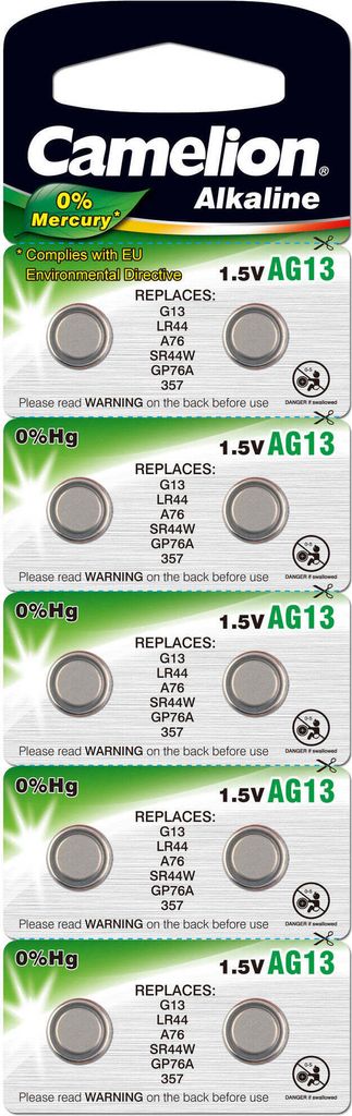 Gombíkový článok CAMELION, AG10, 1,5 V, alkalický, blister Obrázok produktu 2