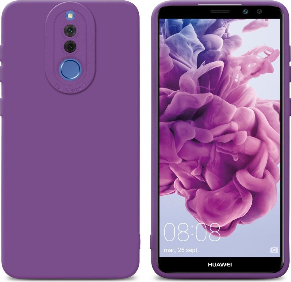 Cadorabo Hülle für Huawei MATE 10 LITE Schutz Hülle in Lila TPU Silikon Etui Case Handyhülle