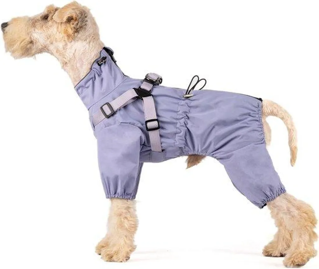 Garder votre chien au sec avec ce pantalon imperméable violet S à plastron
