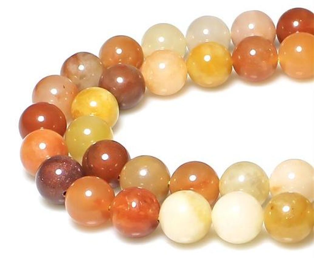 Gelbe Jadeperlen 6mm 60Stk Naturstein Schmuck