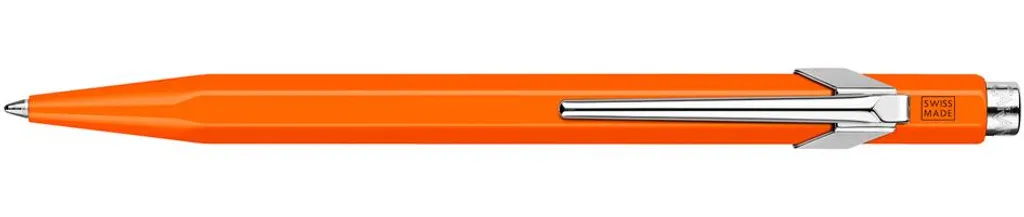 Stylo 849 Caran d'Ache Orange Fluo : Confort et Cartouche Goliath 600