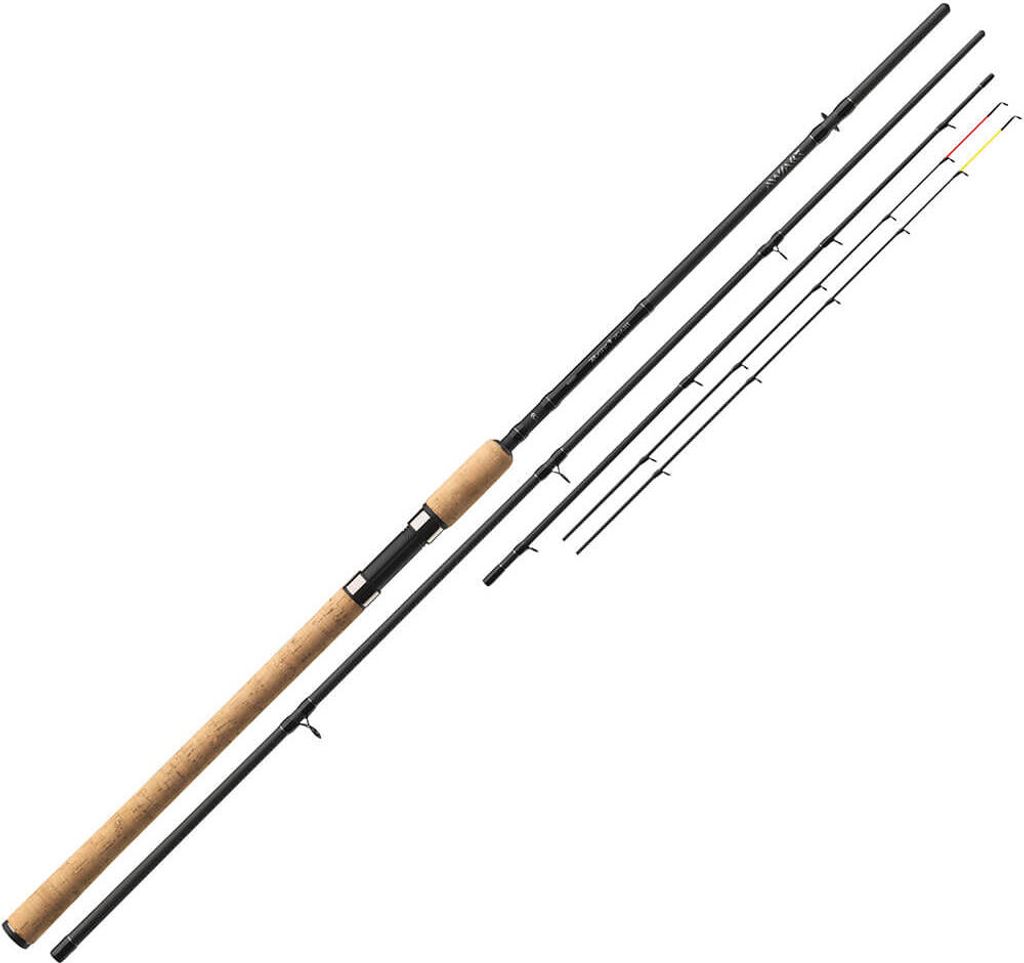 DAIWA Black Widow Feeder BWF 100G, 3,3m, 10,82ft, 0-100g, 5 Teile, Feeder Angelrute, 11789-330