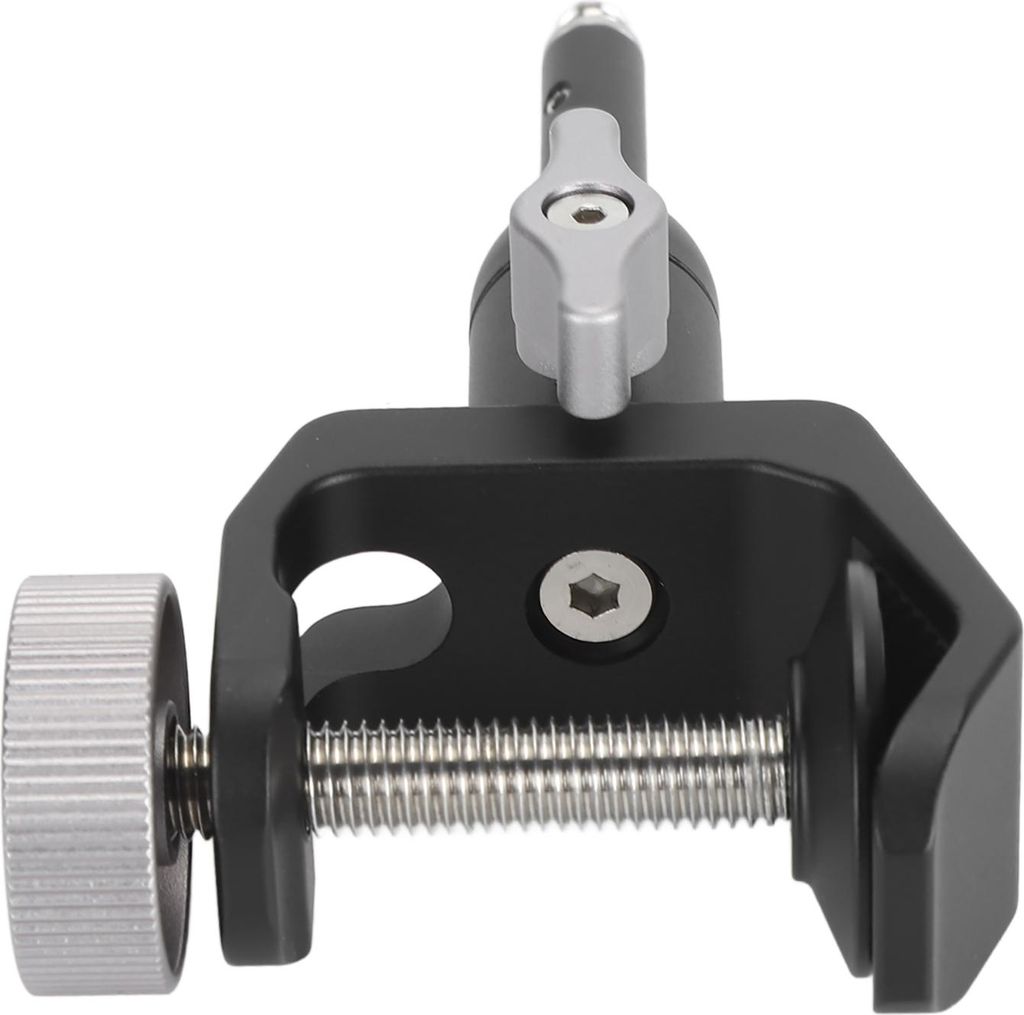 Stativhalterung Regenschirmhalter Aluminium 360-Grad-Drehung Outdoor-Kamera Metallclip-Halterung Ständerklemme für Fotografiezubehör