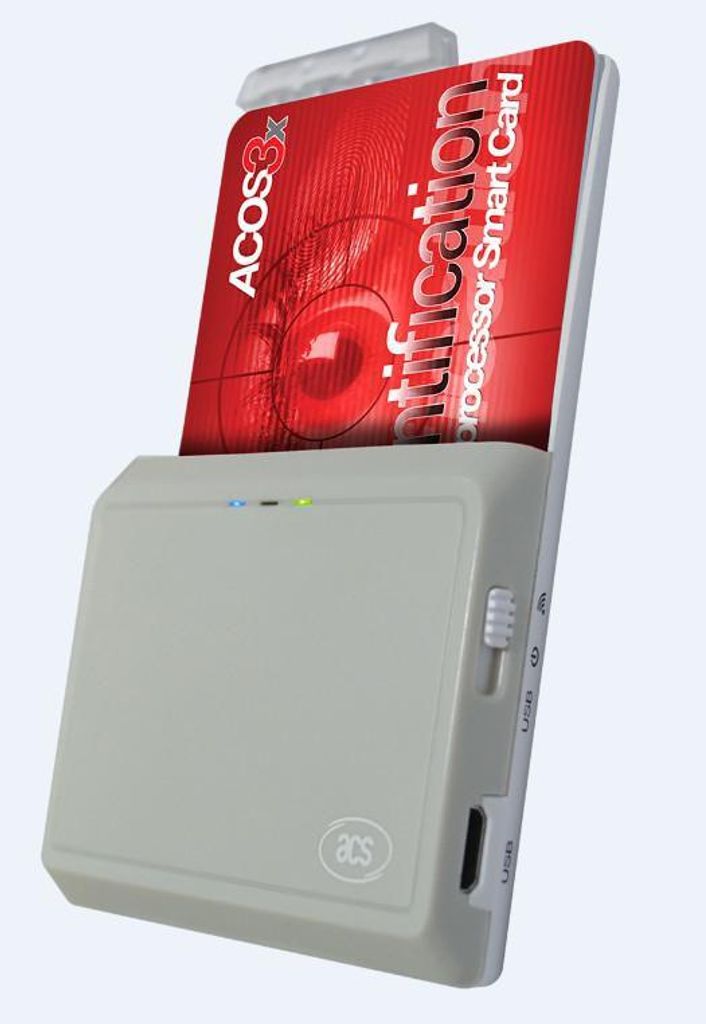 ACS ACR3901U, USB 2.0, 1 m, Weiß, 30,8 g